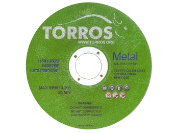 Круг отрезной TORROS 115x1.0x22.2